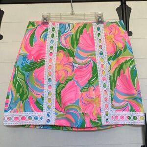 Lilly Pulitzer Pansy Skort So A Peeling 4 New without Tags